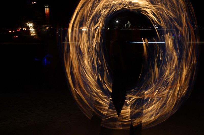 Another fire dancer.  