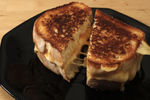 Highlight for Album: Making a Very Good Grilled Cheese Sandwich