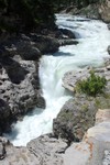 Water pouring into the earth
