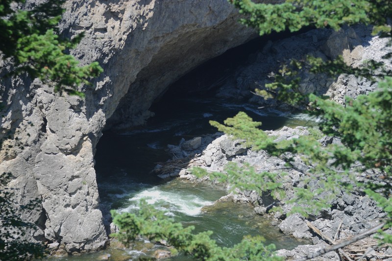 Then it went under here