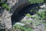 Then it went under here