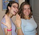 Ari &amp; Liz Showing Off Peruvian Bracelets.jpg